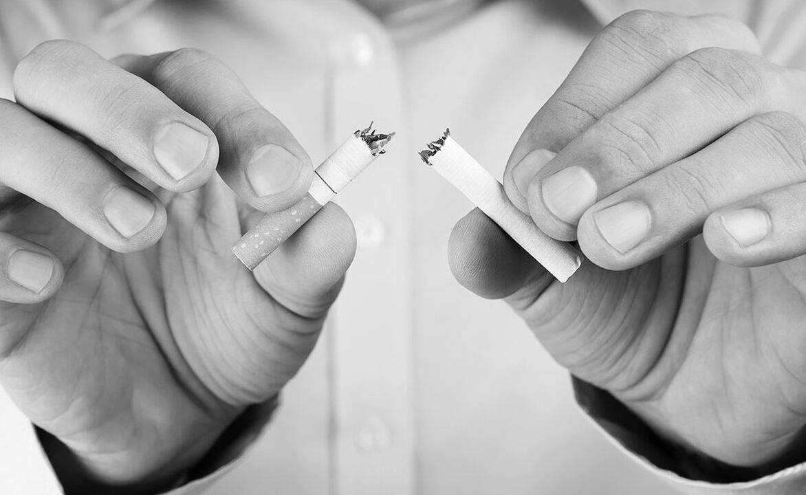 Refuse to smoke with prostatitis