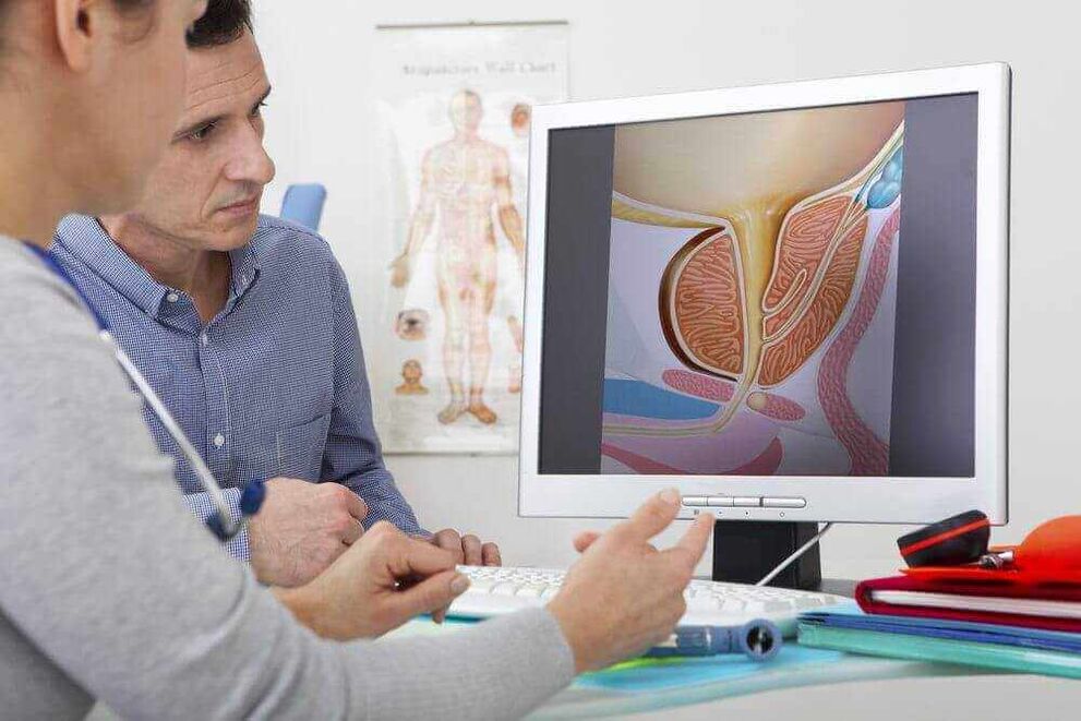 Diagnosis of prostate adenom using instrumental methods